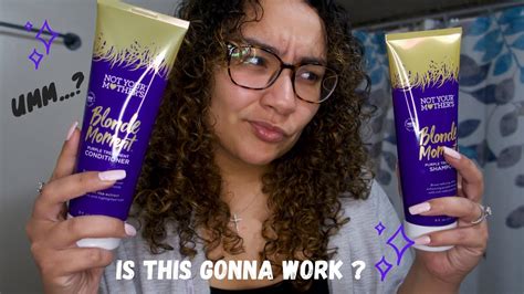 Not Your Mothers Blonde Moment Purple Shampoo Review Youtube