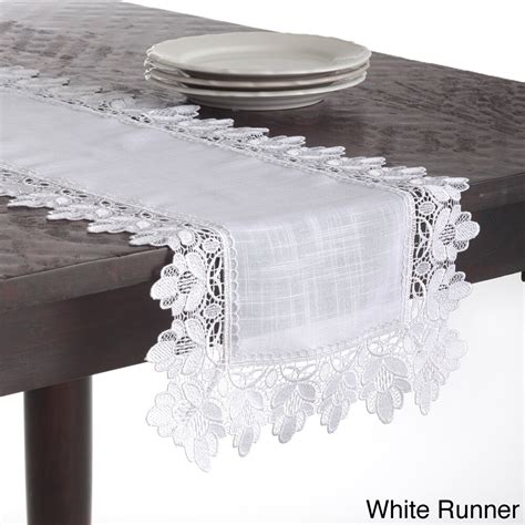 Lace Trimmed Table Linens Overstock Shopping The Best Prices On