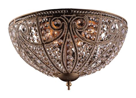 Depending on the weight of the object to hang choose the most appropriate. Elk Lighting 5963/6 Crystal Elizabethan Flush Mount ...