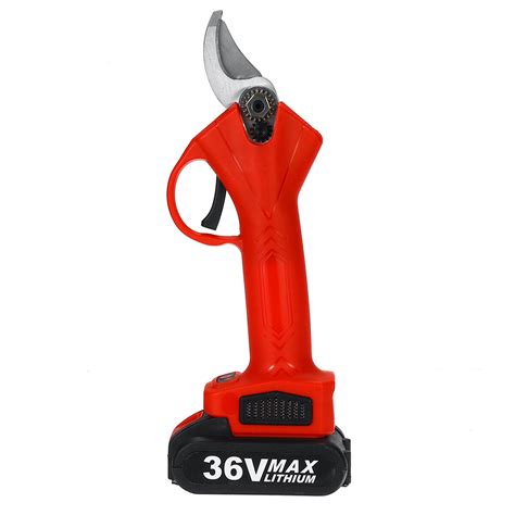 V Mm Cordless Electric Pruning Shears Mah Rechargeable Branch Scissor Cutter With Battery
