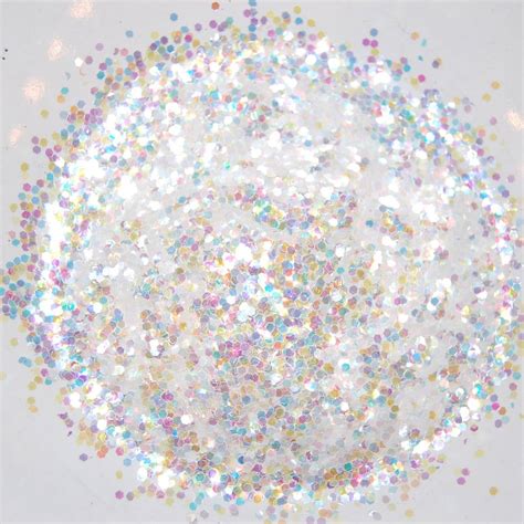 Crystal White Holographic Glitter 0062 Hex 1 Fl Ounce For