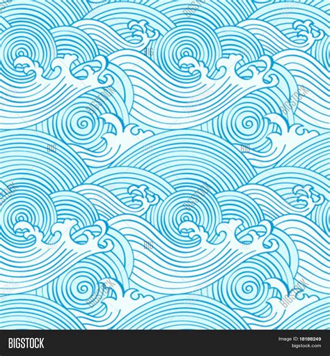 Japanese Seamless Vector And Photo Free Trial Bigstock Wave