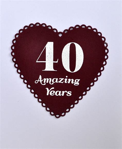 Inky Fingers 40th Anniversary Card