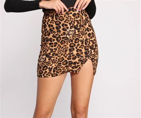 sassy babe leopard print mini skirt and windsor