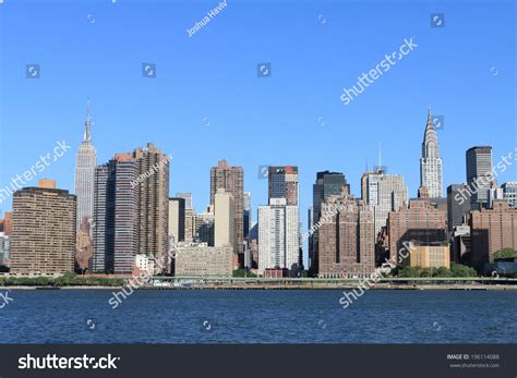 Midtown Manhattan Skyline On A Clear Day New York City