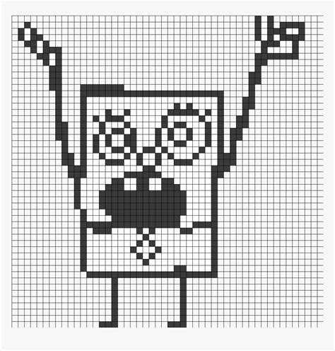 Spongebob Meme Perler Beads Doodlebob Minecraft Pixel Art Hd Png