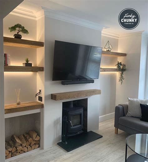 Alcove Floating Shelves And Mantels From £30 Alcove Ideas Living Room