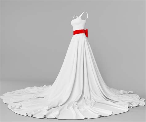 Wedding dress 3D model - TurboSquid 1344906