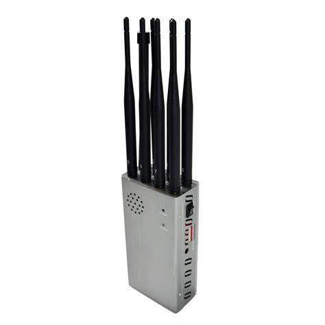 Portable 8 Antennas Cell Phone Jammers With 2g 3g 4g And Lojack Gps