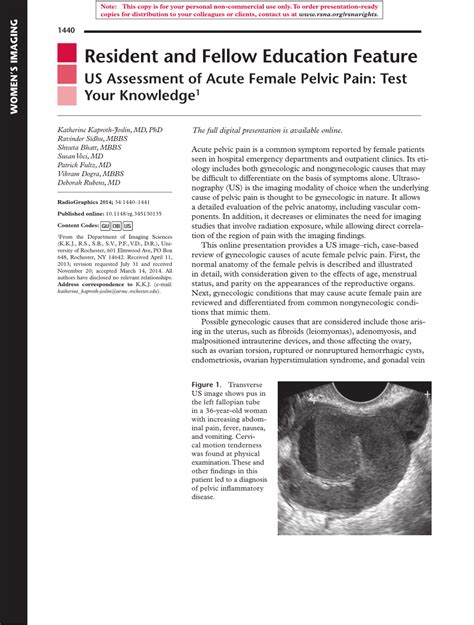 Pdf Resident And Fellow Education Feature Us Assessment Of Acute