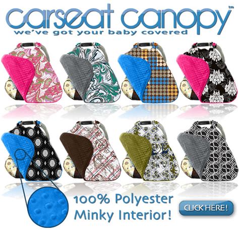 Carseat canopy uses 100% cotton outers with a soft 100% cotton polyester minky interior. ClassyAshley | Simply Put