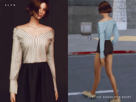 15 Prettiest Off Shoulder Tops Cc For Sims 4 Free Downloads