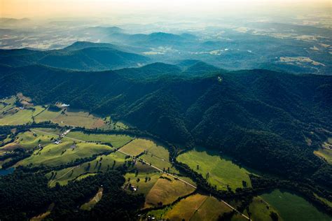 From The Air Virginias Piedmont Transitions From