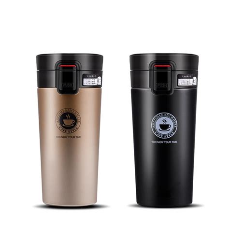 stainless steel tumbler vacuum insulated coffee cup double wall travel flask mug 380ml 12oz