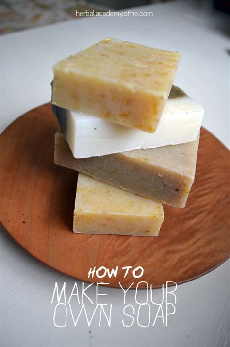 The ingredients include olive oil, avocado oil, coconut oil, lye (drain opener), and some kind of scented oil, like lemongrass. How to Make Your Own Soap + Herbal Recipes | Homemade soap ...