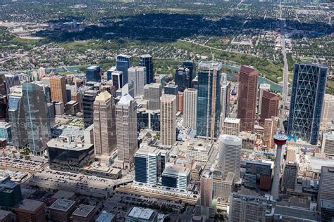 Aerial Photo | Calgary City Skyline