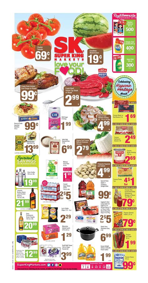 Schedule the delivery get your groceries in as little as an hour, or when you want them. Super King Market Weekly ad September 7 - 13, 2016 - http ...