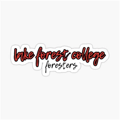 Lake Forest College Sticker For Sale By Stickerstickerz Redbubble