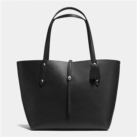 Lyst Coach Market Tote In Printed Pebble Leather In Black