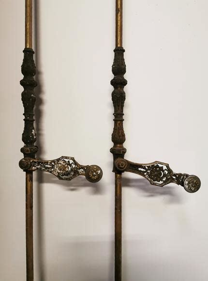 Pair Of Bronze Cremone Bolts Signed St Bricard Mid 19th Century Doors