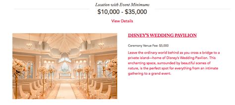 How Much Does A Disney Wedding Cost Disney By Mark
