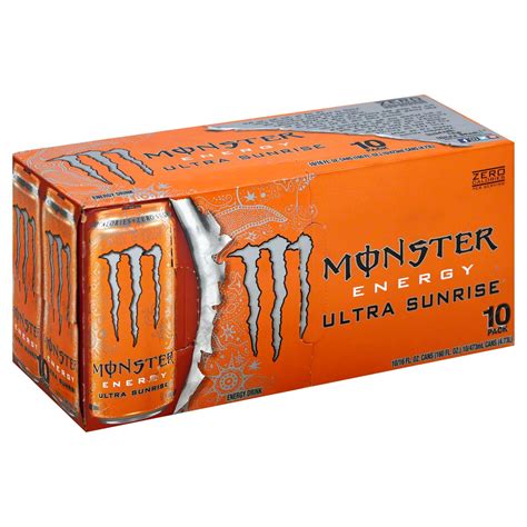 Monster Ultra Sunrise Energy Drink 16 Oz Cans Shop Sports And Energy