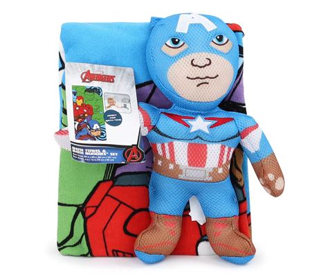Marvel Green & Blue Avengers Bath Towel & Bath Buddy Set | Big Lots