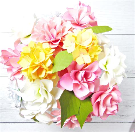 Mamas Gone Crafty Wedding Centerpiece Diy Paper Flower Arrangment