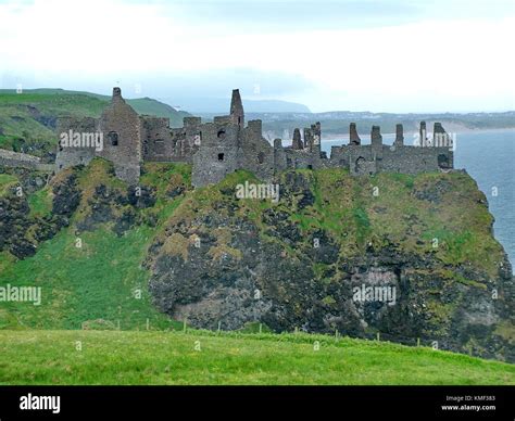 Dunluce Castle In Northern Ireland Uk Stock Photo Alamy