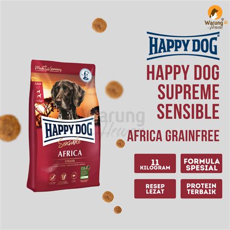 Jual Happy Dog Supreme Sensible Africa Grainfree 11 Kg Rasa Ostrich