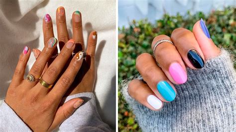 Different Nail Styles And Colors Nail Designs Multi Colored Nails