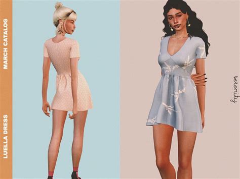 March Catalog Sims 4 Mods Clothes Sims 4 Luella Dress