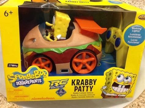 Spongebob Squarepants Krabby Patty Rc Car 27 Mhz Nickelodeon Radio