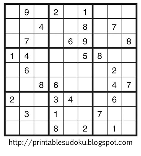 20 Free Printable Sudoku Puzzles For All Levels Readers Top Medium