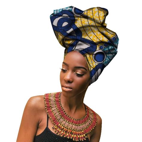 Mylb 100 Polyester Fabric African Headwraps For Women Head Scarf For Lady Hight Quality Cotton
