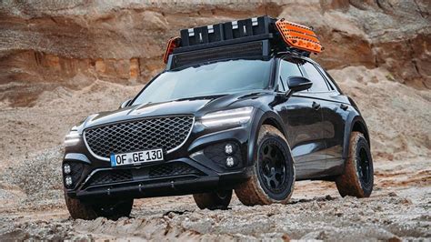Genesis Unveils Off Road Ready Gv70 Suv Concept Drive