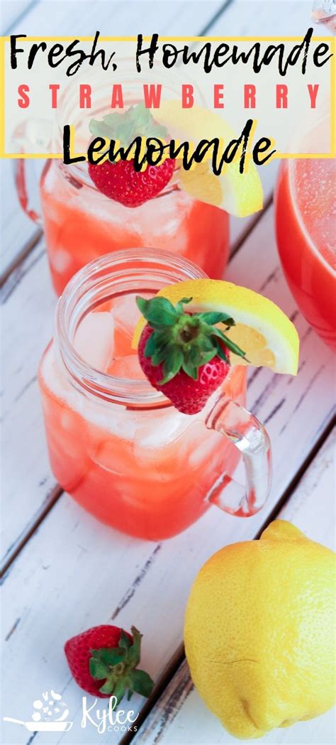homemade strawberry lemonade recipe from scratch