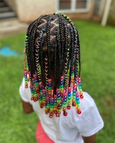 Single With Beads Kids Hairstyles Toddler Braided Hairstyles Hair