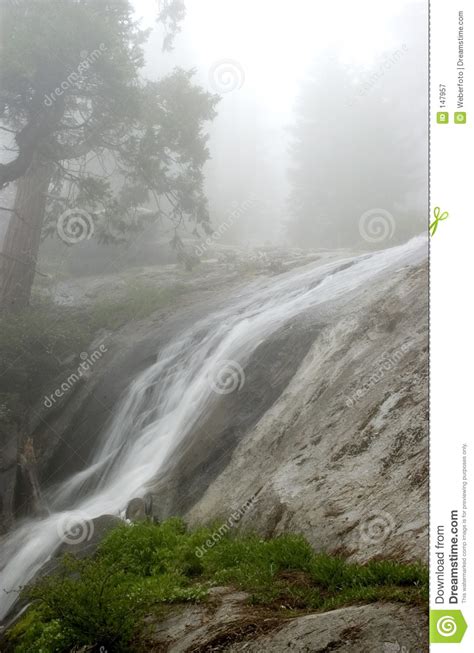 Waterfall In Fog Stock Image Image Of Mountains Rock 147957