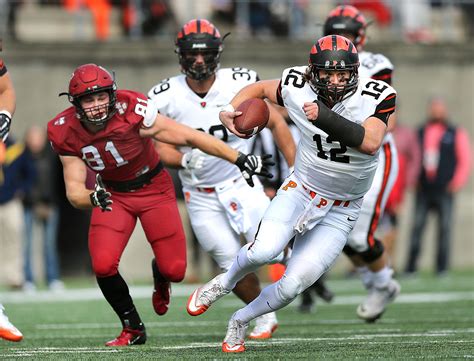 Harvard Football Slows Down Powerful Princeton But Cant Stop Tigers