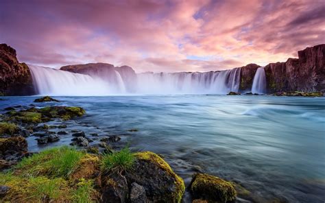 Waterfall Iceland Wallpaper Iphone Beautiful Place