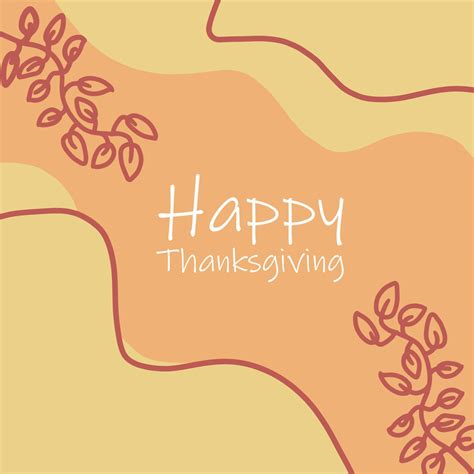 Happy Thanksgiving Simple Banner Design Element 14027415 Vector Art At