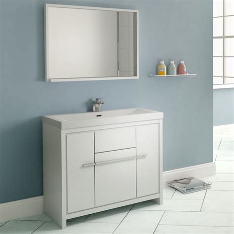 Ripley 36 Single Modern Bathroom Vanity White Without Mirror