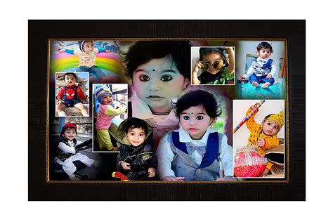 Ak Creations Wood Personalized Collage Photo Frame For Wall 12x18 Inch