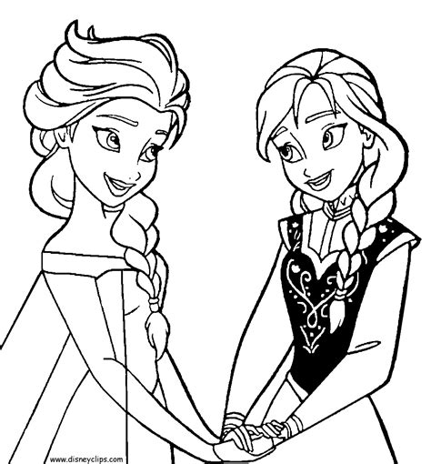 Printable disney coloring pages frozen. Frozen's Anna Fan Art: Elsa and Anna | Elsa coloring pages ...