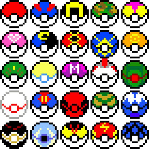 Pokemon Pixel Art Pokeballs Pixel Art Codesign Magazine Daily