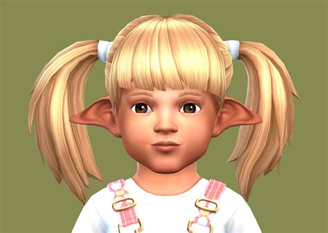 Selaronosims ~~notegains Sad Elf Ears For The Sims 4 Toddlers