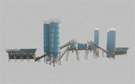 Universal Fully Automatic Stationary Twin Shaft Inline Batching Plant