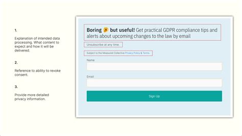 How To Make Any Form Gdpr Compliant Measured Collective