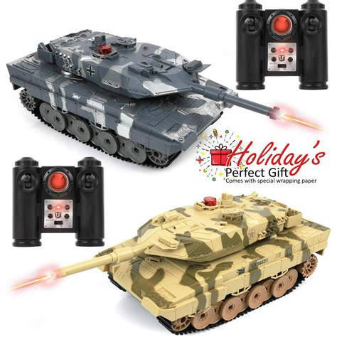 Click N Play Rc Battle Tank Infrared Full Size 15” Tanks With Led